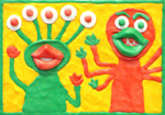 Monsters: Chew-By-Numbers Gum Art Kit